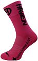 Ponožky HAVEN LITE Silver NEO LONG pink/black 2 páry