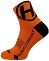 Ponožky HAVEN LITE Silver NEO orange/black 2 páry