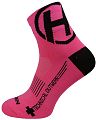 Ponožky HAVEN LITE Silver NEO pink/black 2 páry