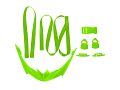 Náhradní díly Green pro přilbu Toltec a Toltec II