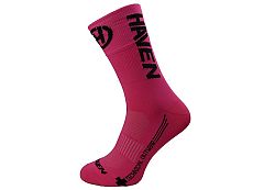 Ponožky HAVEN LITE Silver NEO LONG pink/black 2 páry