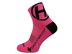 Ponožky HAVEN LITE Silver NEO pink/black 2 páry