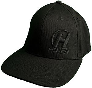 Kšiltovka HAVEN FULLFIT black s ohnutým kšiltem