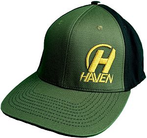 Kšiltovka HAVEN FULLFIT khaki s ohnutým kšiltem