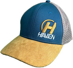 Kšiltovka HAVEN TRUCKER blue/brown s ohnutým kšiltem
