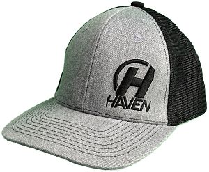 Kšiltovka HAVEN TRUCKER grey/black s ohnutým kšiltem