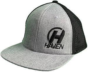 Kšiltovka HAVEN TRUCKER grey/black s rovným kšiltem