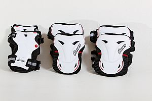 3-dílný inline skate set HAVEN Optimum Skate Set - white