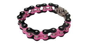 Náramek HAVEN black/pink