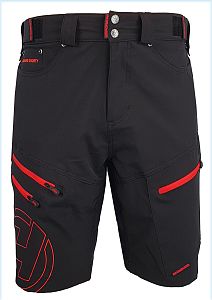 Kraťasy HAVEN NAVAHO SLIMFIT HMS black/red