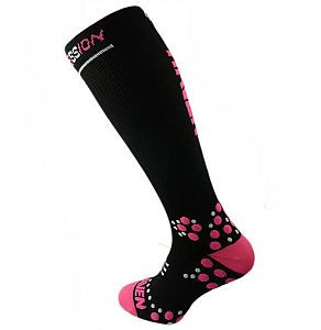 Kompresní podkolenky HAVEN EvoTec Silver pink - MIDDLE COMPRESSION