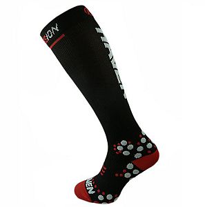 Kompresní podkolenky HAVEN EvoTec Silver black/white- MIDDLE COMPRESSION