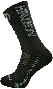 Ponožky HAVEN LITE Silver NEO LONG black/grey 2 páry
