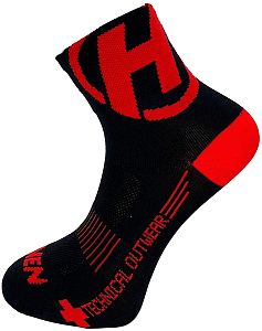 Ponožky HAVEN LITE Silver NEO black/red 2 páry