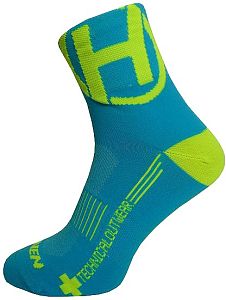 Ponožky HAVEN LITE Silver NEO blue/yellow 2 páry