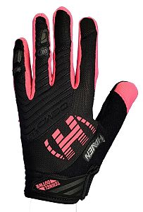 Rukavice HAVEN DEMO NEO long black/pink