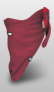 Šátek Airhole Reversable plaid Red