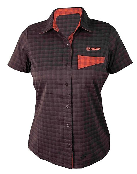 Košile HAVEN AGNESS SLIMFIT women black/red