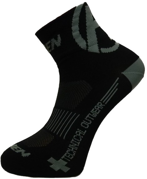 Ponožky HAVEN LITE Silver NEO black/grey 2 páry