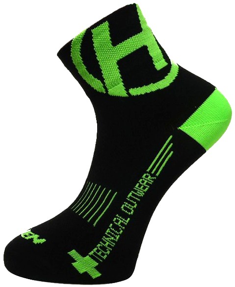 Ponožky HAVEN LITE Silver NEO black/green 2 páry