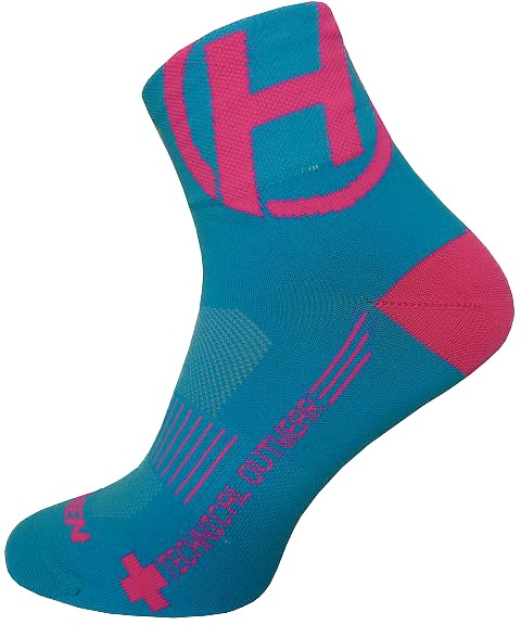 Ponožky HAVEN LITE Silver NEO blue/pink 2 páry