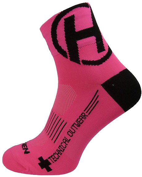Ponožky HAVEN LITE Silver NEO pink/black 2 páry