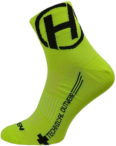 Ponožky HAVEN LITE Silver NEO yellow/black 2 páry