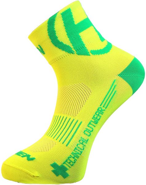 Ponožky HAVEN LITE Silver NEO yellow/green 2 páry