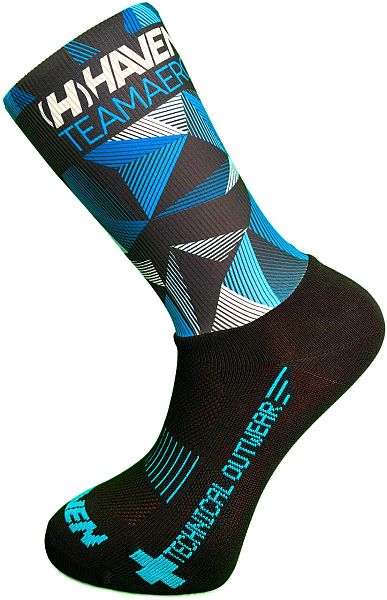 Ponožky HAVEN AERO black/blue 1 pár