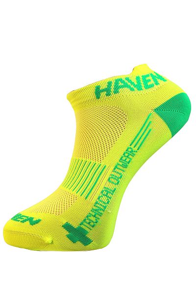 Ponožky HAVEN SNAKE Silver NEO yellow/green 2 páry