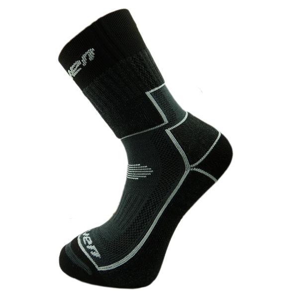 Ponožky HAVEN TREKKING Silver black/green a black/grey 2 páry