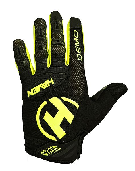 Rukavice HAVEN DEMO long black/green