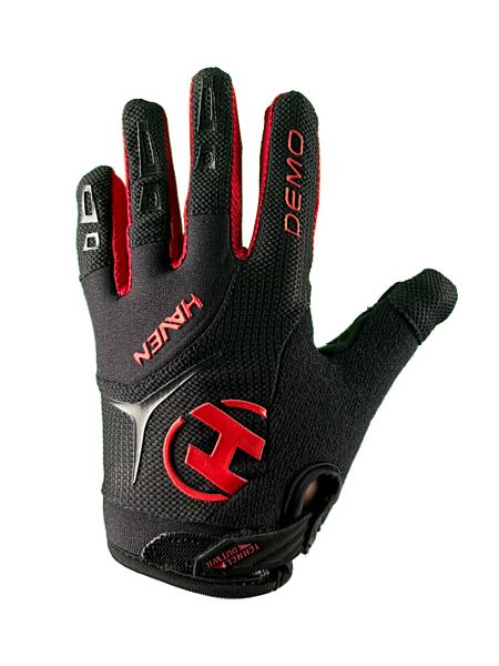 Rukavice DEMO KID long black/red 