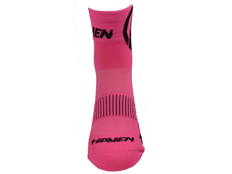 Ponožky HAVEN LITE Silver NEO pink/black 2 páry vel. 4-5 (37-39) 2 páry